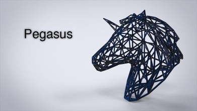 pegasus baş pinshape 3d print model - Mito3D
