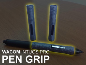 wacom intuos pro grip pen pinshape tablet Griff Stift 3d print model - Mito3D