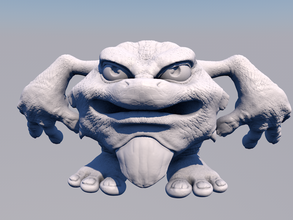 desktop monster pinshape sculptris 3d-sculpt 3d print model - Mito3D