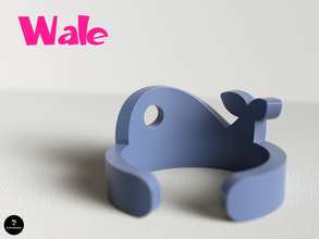 wale pinshape regalo estate giocattolo mare divertente anelli anello galles 3d print model - Mito3D