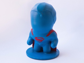 mínima superman pinshape culpter niños uniq mínimo increíble esculpir super heroe escritorio juguete diseñador juguetes adorno regalo cómic dc 3d print model - Mito3D