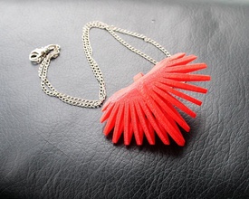 cœur tranche collier pinshape rouge pop punk cadeaux cadeau romantique colliers l'amour 3d print model - Mito3D