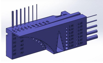 calibration test printer pinshape 3d print model - Mito3D
