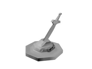 l'épée pierre jeton pinshape gamepiece miniature mdn 3d print model - Mito3D