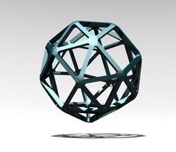 snub cube pinshape engineering Schreibtisch Spielzeug solide Form geometrie Architektur Kunst design 3d print model - Mito3D