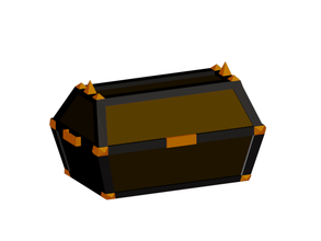 göğüs kapağı pinshape hazine sandığı kaplar kutusu kutu 3d print model - Mito3D