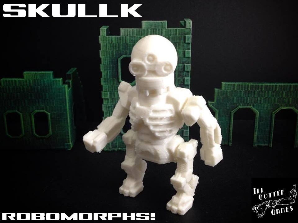 skullk robomorph pinshape 3d-design 3D print model - Mito3D