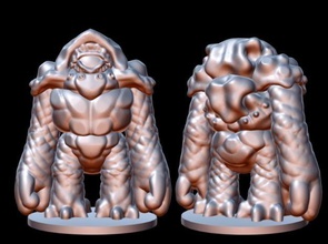 korokoa random alien 18mm Maßstab pinshape 3d design 3d print model - Mito3D