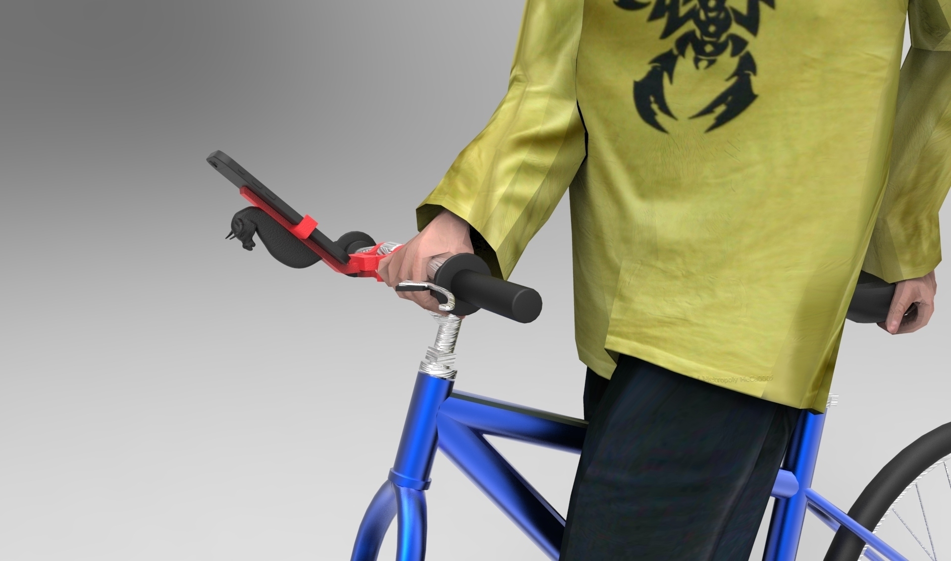 iphone mount figurehead pinshape contest design accessory bike bike-accessory-design-contest iphone6 bike-accessory 3D print model - Mito3D