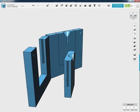 allforge muestra molde titular ranurada insertar pinshape Diseño 3d 3d print model - Mito3D