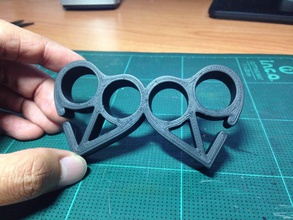 twin Herz duster pinshape knuckle 3d print model - Mito3D