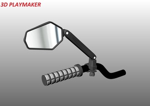 specchio articolato pinshape moto accessorio progettazione concorso 3d print model - Mito3D