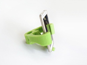 smartphone flexible mount bike pinshape stand bike-accessory-design-contest 3d print model - Mito3D