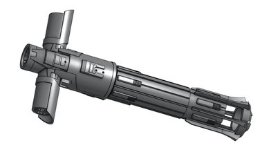 kylo ren's lightsaber pinshape lightsabre lightsabers starwarsweapons star-wars 3d print model - Mito3D
