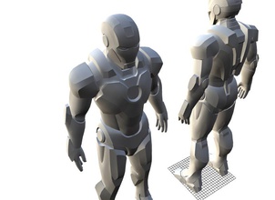 iron man mark 7 pinshape fer repasser ironman 3d print model - Mito3D