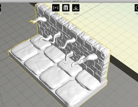 Tentakeln openforge 2x4 dungeon Wand pinshape 3d design 3d print model - Mito3D