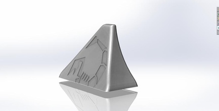 akrep köpekbalığı yüzgeci araba tavan fiat abarth pinshape 3d tasarım 3d print model - Mito3D