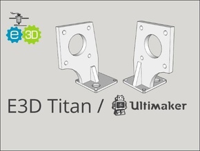 e3d titan ultimaker 2 mount pinshape 3d-design 3d print model - Mito3D