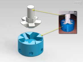 levelling feet risers bosch dishwasher pinshape 3d-design 3d print model - Mito3D
