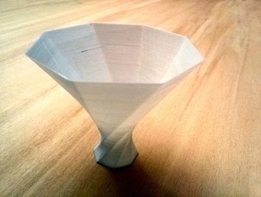 divergierende Spirale vase pinshape 3d design 3d print model - Mito3D