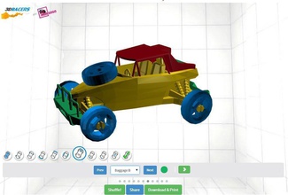 rc auto buggy pinshape disegno 3d 3d print model - Mito3D