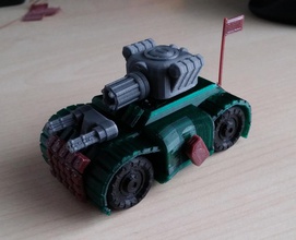 battle tank - toy car pinshape 3d-design 3d print model - Mito3D