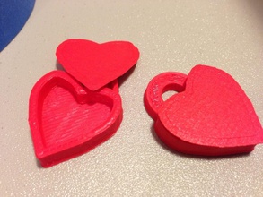 heart locket slic3r friendly pinshape 3d-design 3d print model - Mito3D