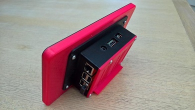 raspberry pi 7 pollici display touchscreen caso pinshape disegno 3d 3d print model - Mito3D