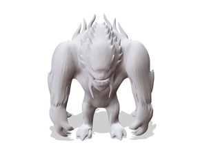 monstro 4 pinshape personagem fantasia criatura 3d print model - Mito3D