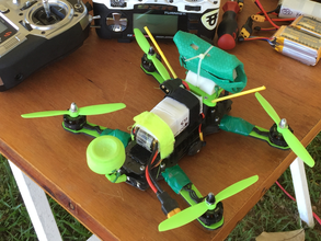 zmr250 arm cover pinshape drone racing fpv 3d print model - Mito3D