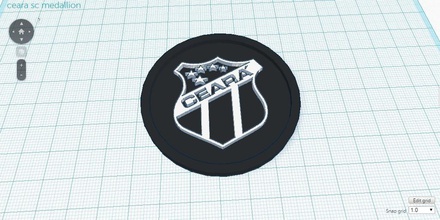 cear sc medalhão pinshape 3d design 3d print model - Mito3D