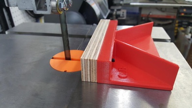 small pusher safe cutting bandsaw scroll pinshape 3d-design 3d print model - Mito3D