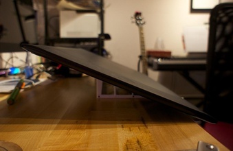 ángulo fijo escritorio tableta caballete pinshape Diseño 3d 3d print model - Mito3D