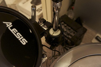 cymbal stand tamburo adattatore montaggio spessore pinshape disegno 3d 3d print model - Mito3D