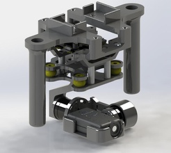 mobius boscam hd19 steady cam vibration damped brushless gimb pinshape 3d-design 3d print model - Mito3D