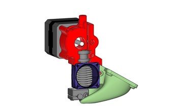 e3d v6 40mm fan duct extruder nema-17 motor pinshape 3d-design 3d print model - Mito3D
