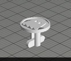 ghost cufflink pinshape Conception 3d 3d print model - Mito3D