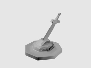 espada pedra token pinshape 3d design 3d print model - Mito3D