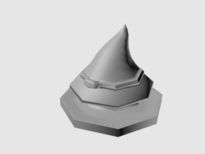 cadı şapka token pinshape 3d tasarım 3d print model - Mito3D