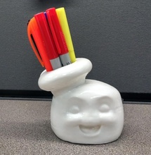 ghostbuster stay puft marshmallow man caneta titular planta pinshape 3d design 3d print model - Mito3D