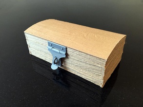 rough wood-effect chest pinshape 3d-design 3d print model - Mito3D