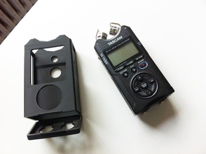 tascam dr 40 portable mp3 recorder Fall pinshape 3d design 3d print model - Mito3D