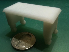 pequeño banco pinshape swampcastle miniatura Diseño 3d 3d print model - Mito3D