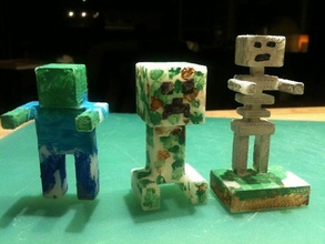 terrible trio pinshape swampcastle minecraft figurine 3d-design 3d print model - Mito3D