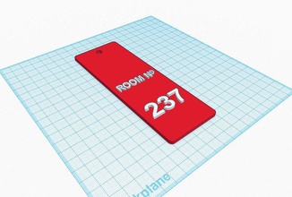 chambre 237 brillant pinshape Conception 3d 3d print model - Mito3D