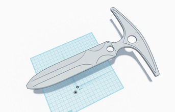 mangalore dagger element pinshape 3d-design 3d print model - Mito3D