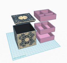 hellraiser casella gioielli configurazione lamento pinshape disegno 3d 3d print model - Mito3D