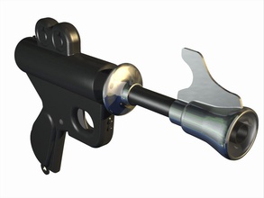 buck rogers xz-31 rocket gun pinshape 3d-design 3d print model - Mito3D
