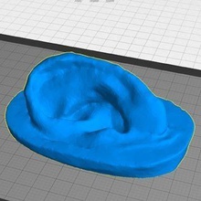 human ear pinshape 3d-design 3d print model - Mito3D