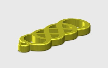 double infini trousseau pinshape Conception 3d 3d print model - Mito3D